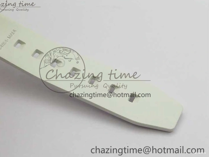 Dial Strap White Green Submariner on VR3135 3AF Transparent Best Phantomlab Edition Rubber 0217